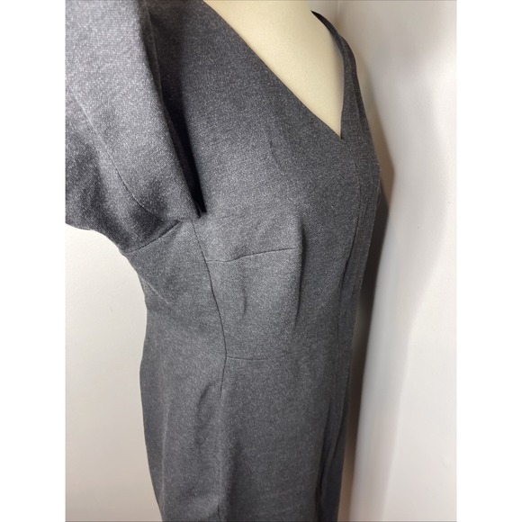 Plus MM Lafleur The Mona Textured Ponte Dress Gray‎ 1X - Picture 6 of 10